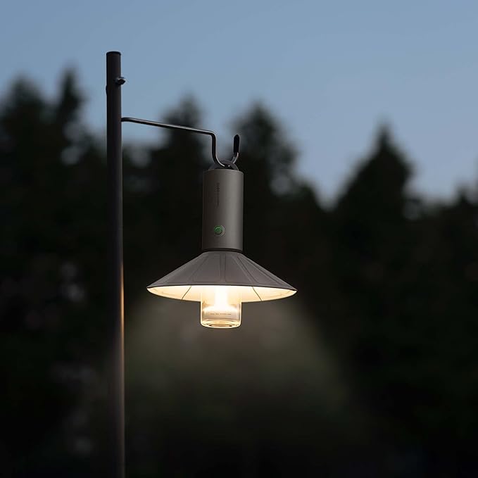 HOTO Outdoor Camping Flashlight Rechargeable, 3-in1 Camping Lantern 3100mAh, IP66 Water Resistant Camping Lamp Tent Lights with Hook, LED Flashlight for Camping, Outdoor, Emergency