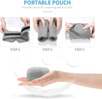 FRESHME Deluxe Cotton Sleep Mask Gift Set - 100% Blackout Large Comfortable Blindfold Adjustable Eye Mask Pillow in Gift Box for Men Women Side Sleeper Travel Meditation Airplane