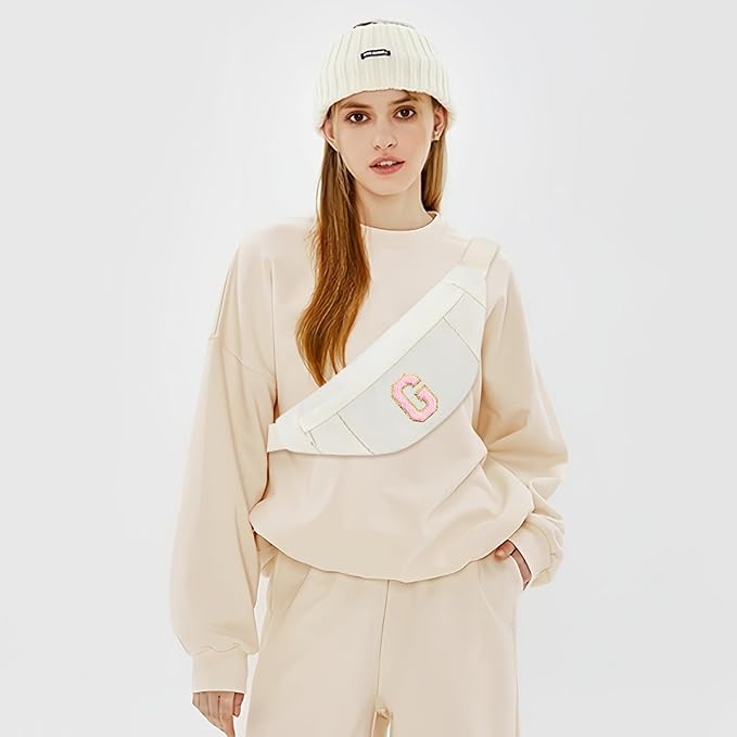 MAXTOP Large Crossbody Fanny Pack with 4-Zipper Pockets,Gifts for Enjoy Sports Festival Workout Traveling Running Casual Hands-Free Wallets Waist Pack Phone Bag Carrying All Phones