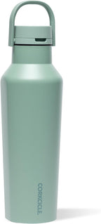 Corkcicle Classic Sport Canteen Insulated Water Bottle - Keeps Beverages Cold 25 Hours - Triple Insulated - Summer Drinkware Gift - Keeps Drinks Ice Cold - Leak-Proof Cap - 20 oz - Thyme