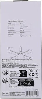 KLARUS CL2 Rechargeable Camping Lantern, 750LM 7 Light Modes Waterproof Foldable Tent Light with Power Supply for Emergency, Camping, Beach, Travel, Power Outages