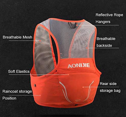 Lovtour Hydration Race Vest,2.5L Running Vest Lightweight Pack with 2 Soft Water Bottles Bladder for Marathoner Running Race Cycling Hiking Camping Biking