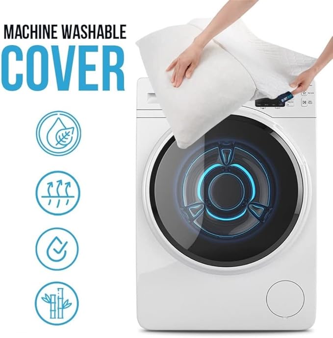 Sidney Sleep Bed Pillow for Side and Back Sleepers - Adjustable Filling - Memory Foam Pillow for Neck and Shoulder Pain - Customizable Loft - Queen Size - Additional Foam Bag Included (Grey)