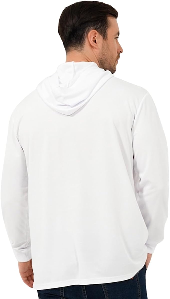 ProtectX High Visibility Sun Protection Lightweight Long Sleeve Hoodie, UPF 50+ Quick-Dry, SPF UV Shirt, Active Wear