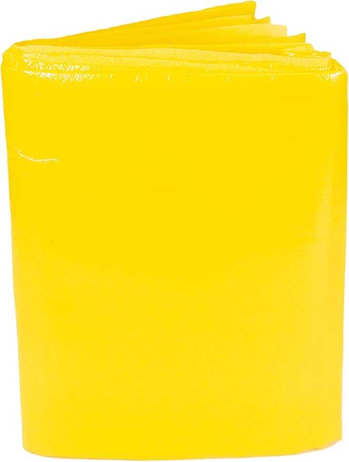 Primacare CB-6821 Emergency Disposable Transport Blanket, Lightweight and Warerproof, Space Blanket for Outdoors, Camping, First Aid, Hiking, Survival, 60” x 90”, Yellow