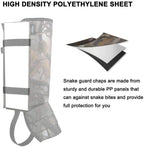 Snake Gaiters Leg Guards, Waterproof Snake Guards, Adjustable Snake Bite Protection for Lower Legs, Snake Chaps for Men&Women