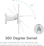 5W Solar Panels for Security Cameras - Compatible with Ring Spotlight Cam(Battery), Ring Stick Up Cam Battery - 9.8 Ft Charging Cable - 1PACK (Not for Spotlight Plus/Pro)