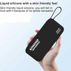 Case for CUKTECH CP25 20000mah 55W, Power Bank Shockproof Silicone Case, Dustproof Protective Soft Cover (Black)