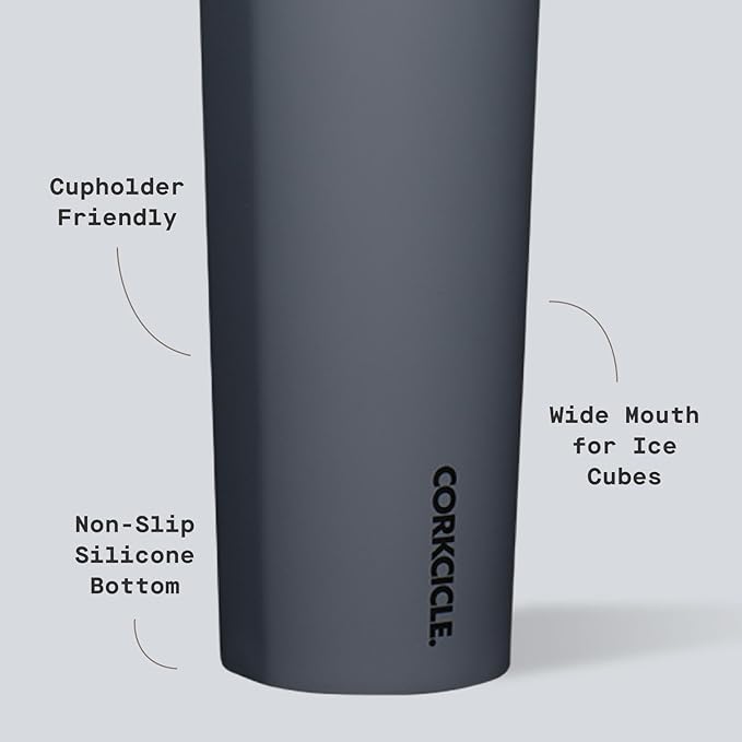 Corkcicle Sport Canteen - Keeps Drinks Cold 25 Hours - Stainless Steel Water Bottle - Triple-Insulated - Spill-Proof - Summer Drinkware Gift - Keeps Drinks Ice Cold - 20 oz - Hammerhead
