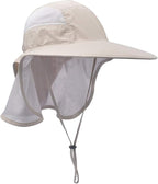 Unisex Outdoor Activities UV Protecting Sun Hats with Neck Flap