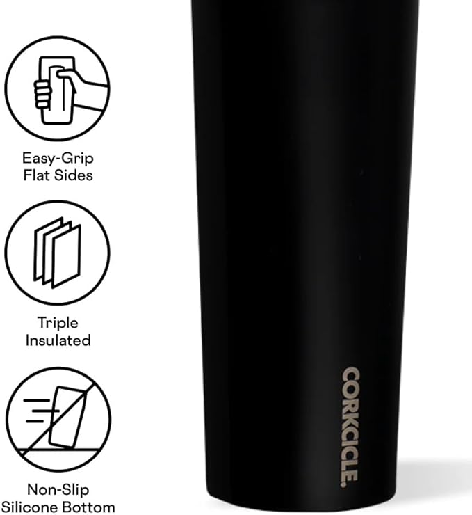 Corkcicle Harry Potter Sport Canteen - Insulated Stainless Steel Water Bottle - Compact & Travel-Friendly - Durable - BPA Free - Non-Slip Silicone Base - Easy Grip - Wide Mouth - 20 oz - Dark Mark