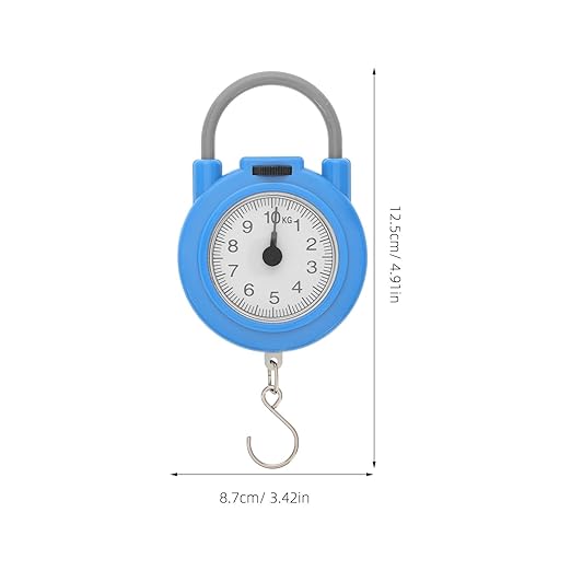 Portable Mini Electronic Hook Scale High Precision Digital Luggage and Travel Weighing Scale Handheld Blue for Home Use