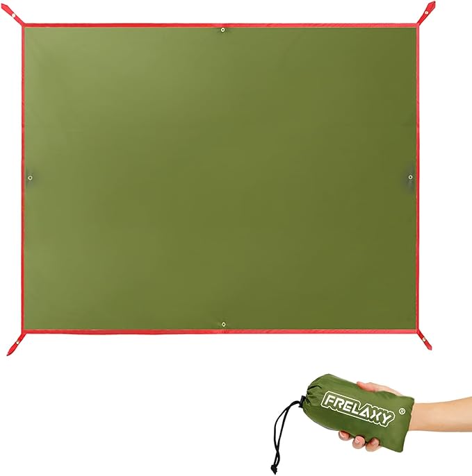 Frelaxy Tent Footprint, Waterproof Camping Tarp, Durable Tent Floor to Elevate Your Camping, Hiking, Backpacking, Hammock, Beach Experience