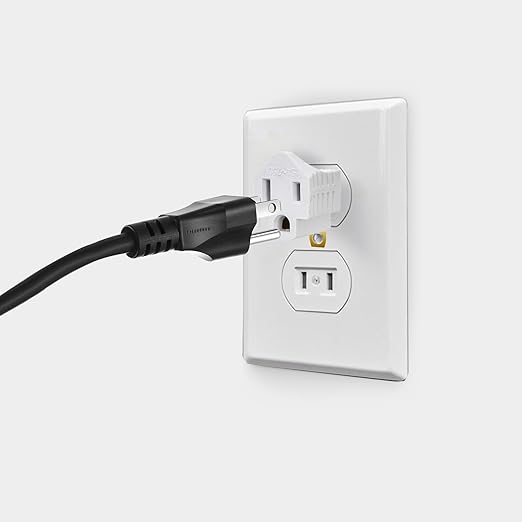 ZEAYEA 20 Pack 3 Prong to 2 Prong Adapter, Polarized Grounding Converter, Grounding Outlet Adapter for Wall Outlet Plugs Household Appliances