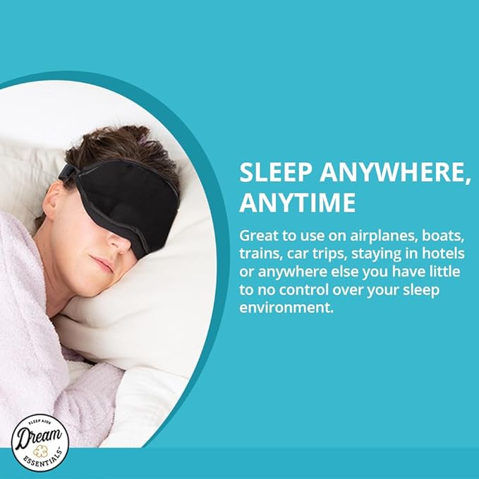 Dream Essentials Natura Organic Sleep Mask (Twilight Blue) Made in The USA