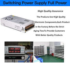 30A 360W 12V DC Power Supply, Universal Regulated Switching AC 110V/220V to DC Converter (SMPS) Transformer Driver Adapter for LED Strip Lights, CCTV Camera System, 3D Printer, Radio, Computer Project