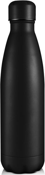 Volhoply 25oz Insulated Water Bottle 1/2/4 Pack, Double Wall Stainless Steel Vacuum Bottles, Keeps Cold & Hot, BPA Free Leak Proof Bottles (Black,1 Pack)