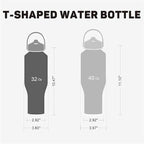 40oz Water Bottle with Powder Coated, Fit in Any Car Cup Holder, Water Bottle with Straw Lids, Stainless Steel Insulated Water Flask Double Wall Leak-proof BPA Free to Keep Cold&Hot