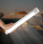 LED Tube Magnetic Work Lights 6000mAh,5 Lighting Options, Camping Lantern USB Rechargeable Portable Battery Powered Lights with 2 Magnets,for Hiking,Home,Outdoor Night Fishing (LLQ120)