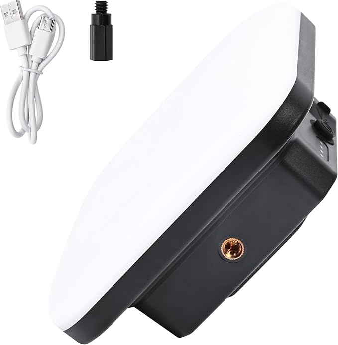 Rechargeable Tent Light, 5 Light Modes & Stepless Dimming, with Magnetic Base & Hook, IP65, Electric Lantern for Camping/Outdoor/Home/Hiking.