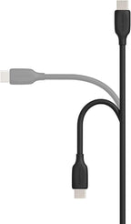 Amazon Basics USB-C to USB-A 2.0 Fast Charging Cable, 480Mbps Speed, USB-IF Certified, Fast Data Transfer, for Apple iPhone 16/15, iPad, Samsung Galaxy, Tablets, Laptops, 6 Foot, Black (Pack of 2)