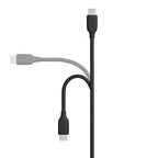 Amazon Basics USB-C to USB-A 2.0 Fast Charging Cable, 480Mbps Data Transfer Speed, USB-IF Certified, Durable, for Apple iPhone 16/15, iPad, Samsung Galaxy, Tablets, Laptops, 3 Foot, Black