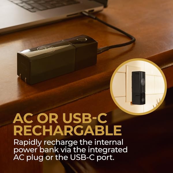 Halo 5000AC Power Bank with Foldable AC Plug Midnight