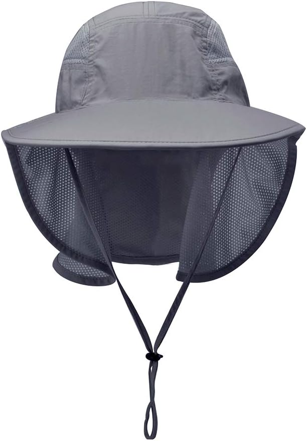 Unisex Outdoor Activities UV Protecting Sun Hats with Neck Flap
