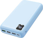 Portable Charger 50000 mAh Power Bank PD 30W and QC 4.0 PowerBank Fast Charging External Battery Pack with USB-C LED 3 Outputs & 2 Inputs Portable Charging for iPhone 15 14 13 pro, Samsung