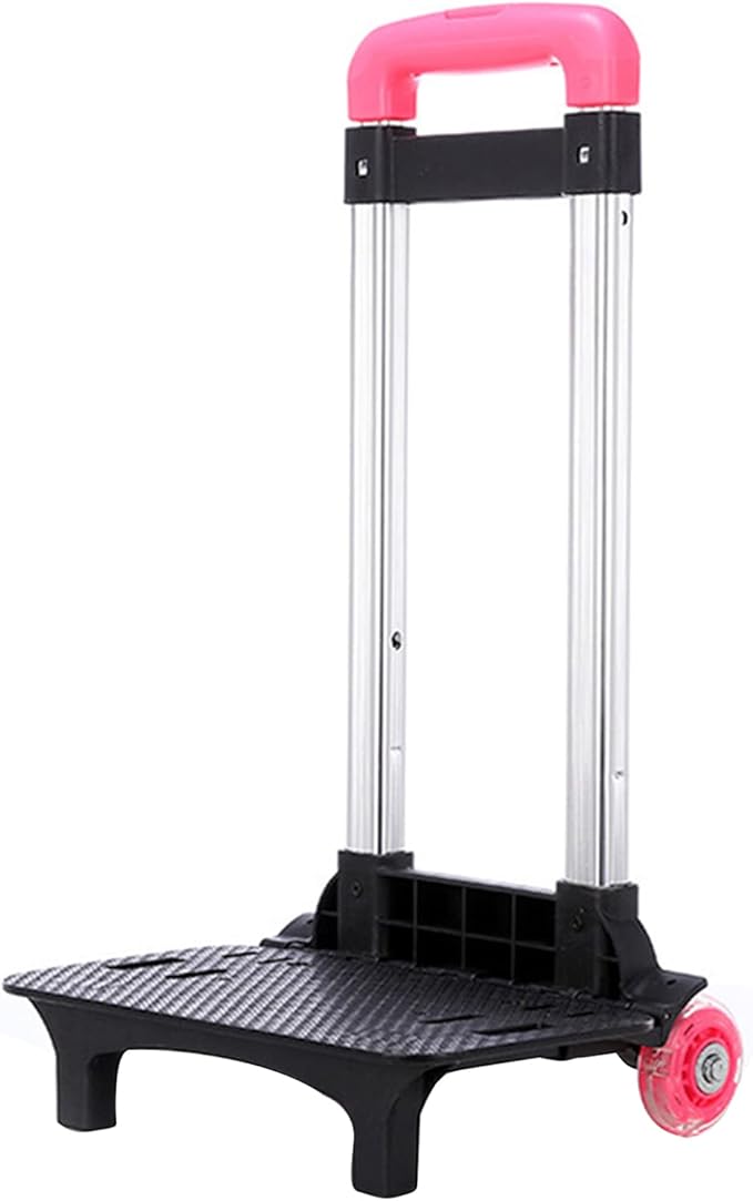 2 Backpack Trolley Aluminium Alloy Foldable Trolley Cart ' s Luggage Travel Hand Cart for Backpack Folda
