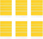HAVLULAND Oversized Turkish Beach Towel 72’’x40’’ - Set of 6 | 100% Cotton Lightweight Sand Free Quick Dry Pool Towels | Extra Large Bath Towels for Adults Beach Blanket Essentials Bulk of 6 Yellow