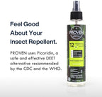 Proven Insect Repellent Spray, Keep Mosquitoes, Ticks and Flies Off, DEET Alternative Repellent, Up to 12-Hour Protection, Great for Camping or Hiking, 6 Ounce, Odorless Camo Spray, 2 Pack