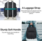 Hanke Softside Underseat Carry On Luggage with Wheels,Travel Luggage Rolling Bag Small Suitcase，Black, Underseater 16-Inch