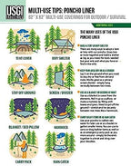 USGI Industries Military Woobie Blanket | Thermal Insulated Camping Blanket, Poncho Liner | Large, Portable, Insulation, Water-Resistant, for Hiking, Survival | Compression Carry Bag