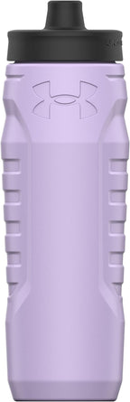 Under Armour Squeeze Water Bottles, 32 oz Water Bottles, Sideline Sports Water Bottle with Quick-Shot Lid, Quick & Easy Hydration, Gym Water Bottles, Squeeze Bottle, 1 32oz Bottle