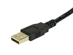 USB 2.0 A Male to A Female Extension 28/24AWG Cable - 1.5ft