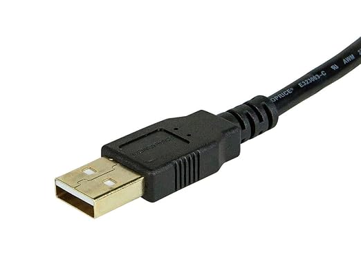 Monoprice USB 2.0 Type-A Male to Type-A Female - Extension Cable, Gold Plated, 28/24AWG, 15 Feet, Black