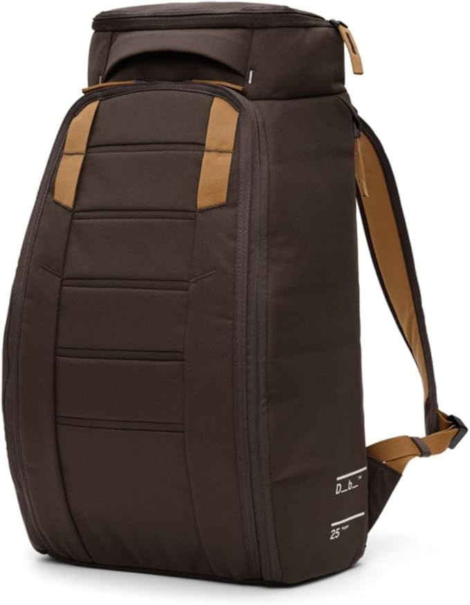 Db Journey The Hugger - Durable Travel Backpack with Laptop Compartment for Work & Gym, Luggage Backpack with Roller Bag Attachment, Full-Zip Main Compartment, 25L - Espresso