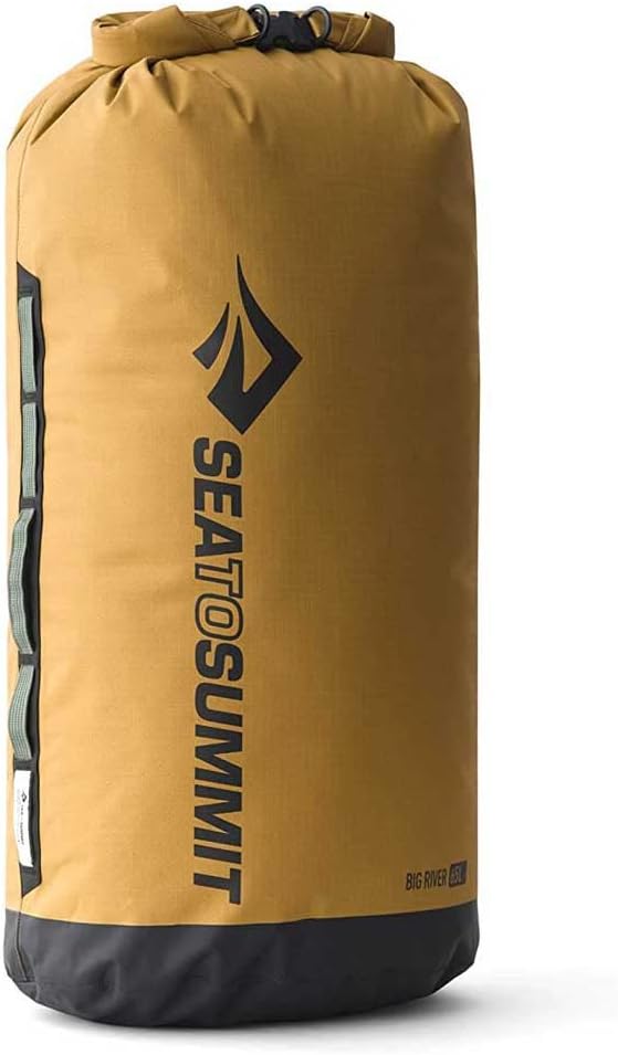 Sea to Summit Big River Dry Bag, Heavy-Duty Dry Storage, 65 Liter, Gold Brown