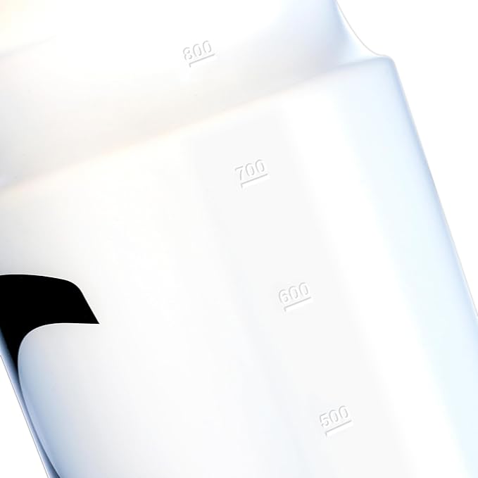 Cannon Sports 1 Liter Sports Water Bottle, BPA-Free, 34 Oz Capacity, Large Mouth, 2 lids (Straw and Squeeze), Great For Helmet Sports Such As Hockey, Lacrosse, Football, Boxing (Clear)