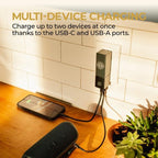 Halo 5000AC Power Bank with Foldable AC Plug Cardinal RED