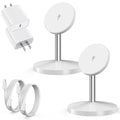 Magnetic Wireless Charger iPhone Charger Stand Stand Mag Safe Pad,2Pack Fast Mag-Safe Charging Station for iPhone 16 ProMax/16 Plus/15/14/13/12 Apple Magnet Wireless Charging Station/AirPods Pro 2/3/4