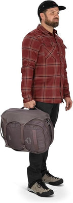 Osprey Sojourn Porter 30L Travel Backpack - Carry-On Compliant Luggage with StraightJacket Compression and Padded Laptop Sleeve - Durable Pack for International or Urban Travel, Graphite Purple