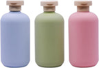 3-Pack Leakproof Travel Bottles - 10 oz Squeeze Shampoo & Lotion Containers with Locking Flip Caps, Food Grade HDPE/PP, for Toiletries, Gym, Camping (Green, Blue, Pink)