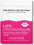 The Patch Collection® – Lips Ultimate Collagen Lip Care Patch | Hyaluronic Acid, Collagen, Strawberry Extract, Irish Moss (Pack of 3)