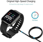 [2-Pack] 3.3FT Smart Watch Charger Magnetic USB Charging Cable for Letsfit Willful YAMAY VeryFitPro SW023 ID205L SW021 ID205U ID205S SW025 Uwatch 3S 3 2 2S