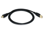 Monoprice 15-Feet USB 2.0 A Male to Micro 5-Pin Male 28/24AWG Cable with Ferrite Core, Gold Plated (105460), Black