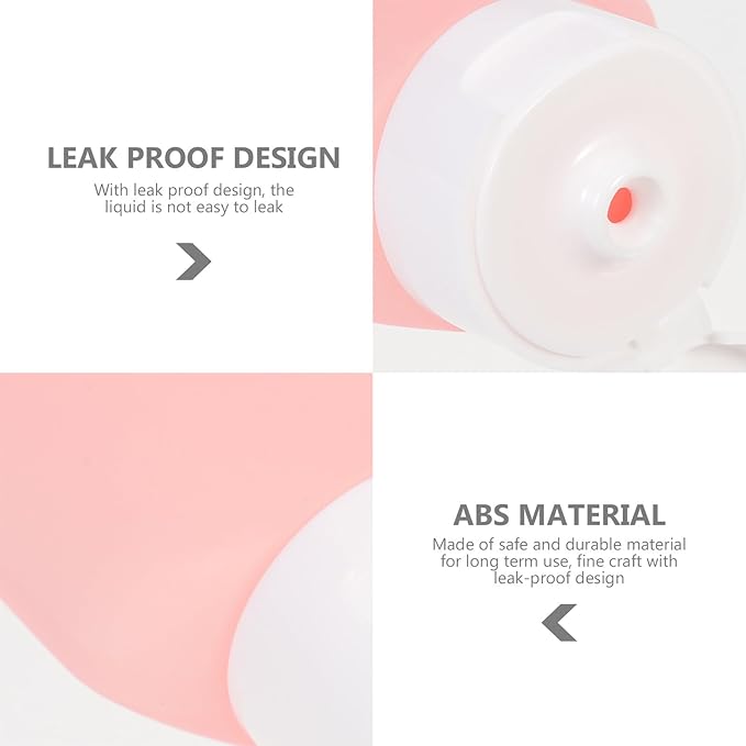 3pcs 60ml Colorful Squeeze Lotion Bottles with Flip Caps Leak-proof Travel Storage Containers for Shampoo, Body Wash, and Toiletries