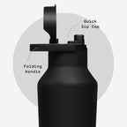 Corkcicle Sport Canteen - Keeps Drinks Cold 25 Hours - Stainless Steel Water Bottle - Triple-Insulated - Spill-Proof - Summer Drinkware Gift - Keeps Drinks Ice Cold - 20 oz - Matte Black