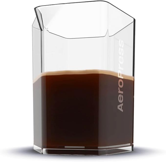 AeroPress Coffee Maker Carafe, 20 oz (600 ml) Capacity, Shatterproof Pour Over Coffee Carafe, Ideal for Original, Clear, and XL Presses, Compact and Travel-Friendly Design, Made in USA